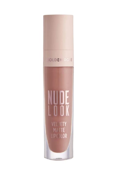 رژ لب مایع مات Golden Rose Nude Look Velvety Matte Lipcolor - 01 Just Nude
