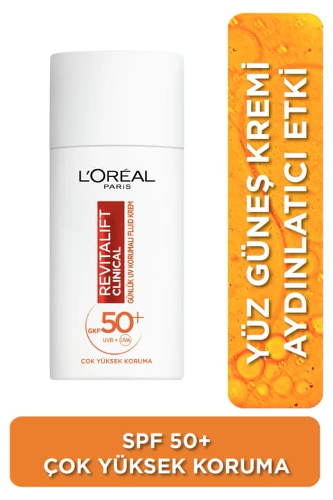لورآل پاریس کرم مرطوبکننده و روشنکننده صورت با SPF 50+ و ویتامین C و E