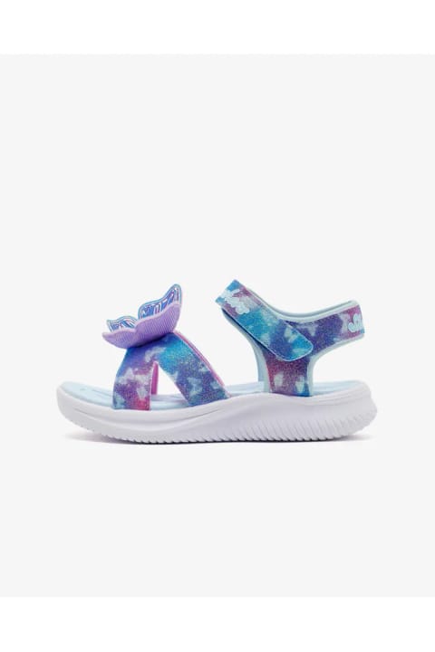 SKECHERS JUMPSTERS SANDAL صندل دختر بزرگ‌سال با چراغ آبی 303109L BLMT