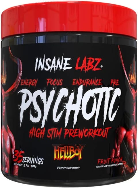 پیش‌تمرینی Insane Labz Hellboy Psychotic با Nitric Oxide