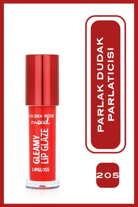 Golden Rose Mood Gleamy Lip Glaze Lipgloss شماره 205 Cherry Pop