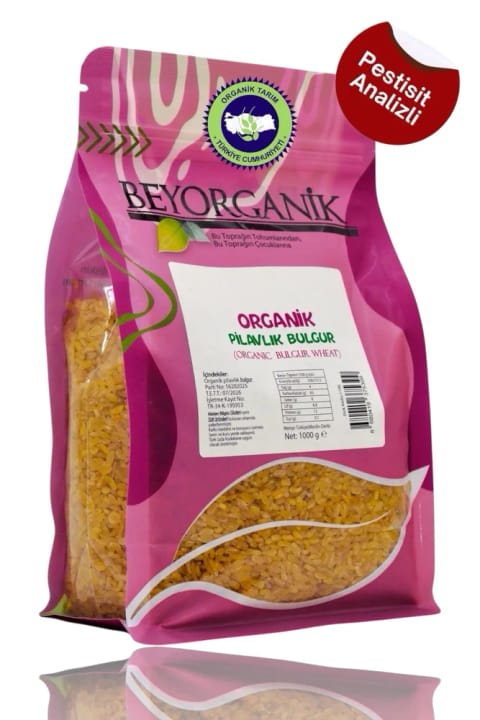 BEYORGANİK Organic Bulgur for Rice 1kg (با آنالیز سموم و آفلاتوکسین)