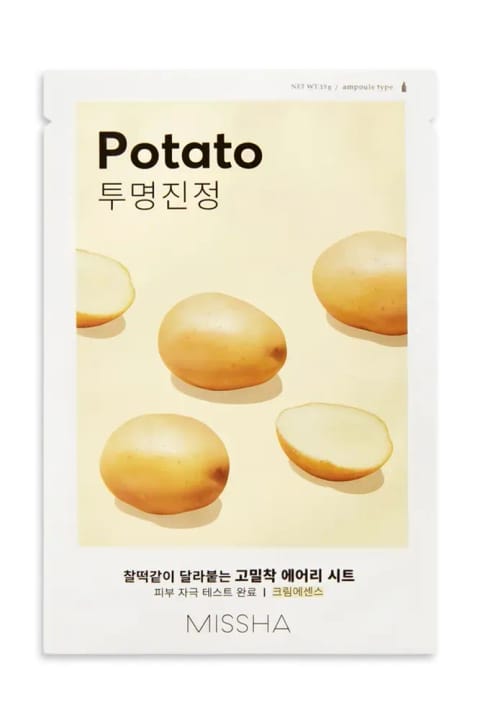ماسک ورقه‌ای Missha پتاس برای درخشندگی و آرامش پوست Airy Fit She...