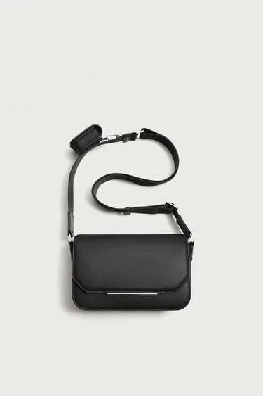 کیف دوشی بافت‌دار Zara