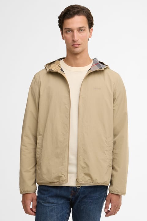 کاپشن برگشتپذیر Barbour Kemble Showerproof ST71 رنگ Washed Stone
