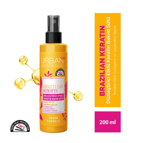 Urban Care Brazilian Keratin صافکننده موثر کراتین شیر مراقبتی مو 200 میلیلیتر