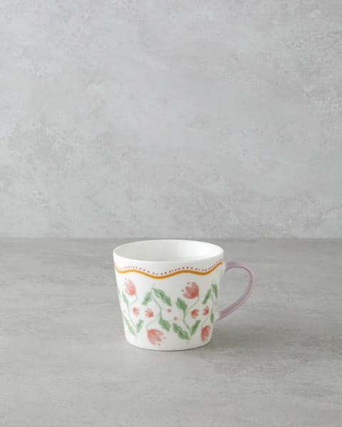 ماگ New Bone China طرح Floral Bliss رنگ‌بندی‌شده ۴۵۰ میلی‌لیتر