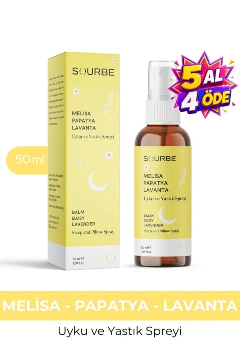 SOURBE مومیایی، بابونه و اسطوخودوس اسپری خواب و بالش ۵۰ میلیلیتر