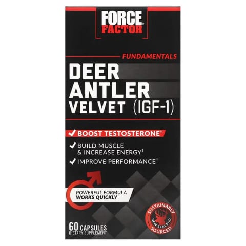 Force Factor مکمل Deer Antler Velvet Testo IGF-1، ۶۰ کپسول