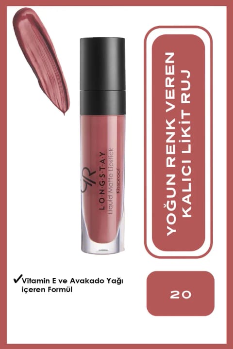 Golden Rose رژ لب مایع مات ماندگار لانگ استی 20 5.5ml