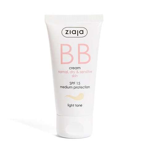 Ziaja BB کرم رنگ روشن برای پوست معمولی، خشک و حساس ۵۰ میلیلیتر