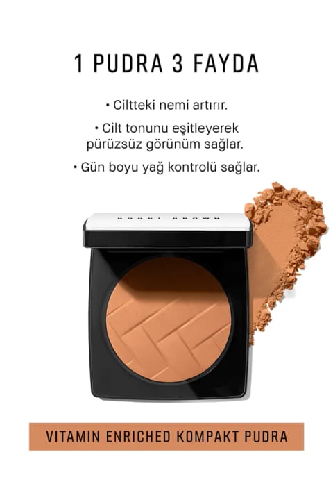 پودر فشرده مرطوبکننده ویتامینه BOBBI BROWN - عسلی طلایی 716170...