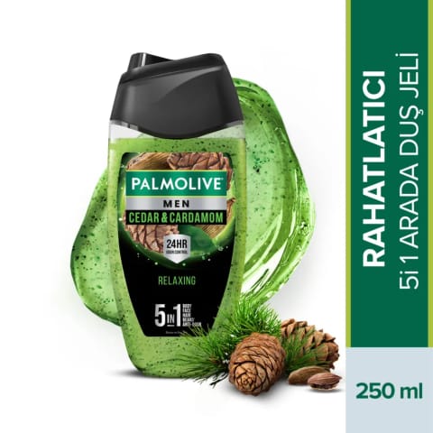 Palmolive Men 5in1 بدن، صورت، مو و ریش با عطر چوب سدر و هل