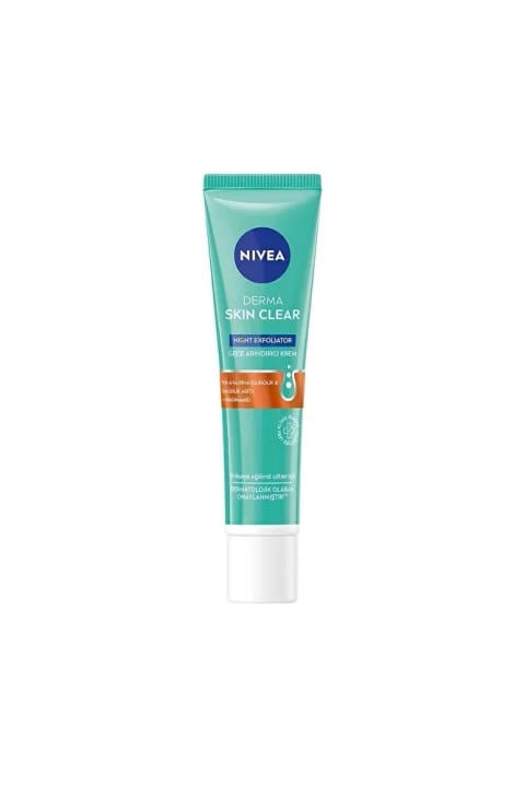 NIVEA Derma Skin Clear شب لایهبردار کرم پاککننده شب ۴۰ میلیلیتری