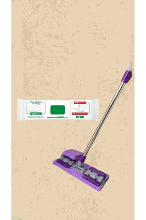 Sleepy Mop Easy Clean دستمال تمیزکننده زمین سازگار با موپ، ۵۰ برگ با گیره