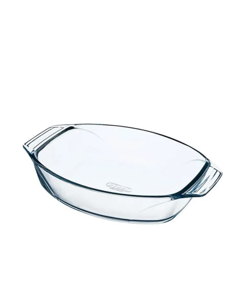 ظرف فر بیضی شیشه‌ای Pyrex Irresistable ۳ لیتر شفاف