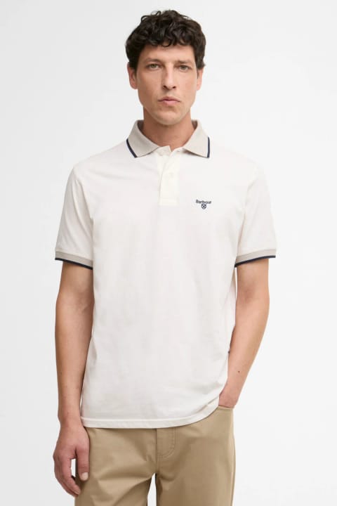 پولو یقه Barbour Cornsay WH32 Whisper White
