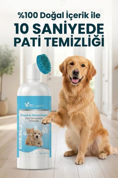 Vitexpert Fresh & Clean شامپوی خشک بدون آبکشی برای پنجه سگ و گربه