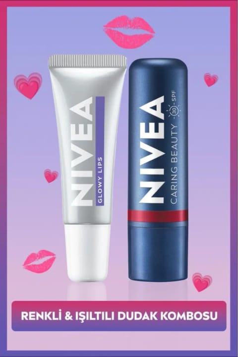 NIVEA SPF30 قرمز رنگ مرطوبکننده و بالم لب