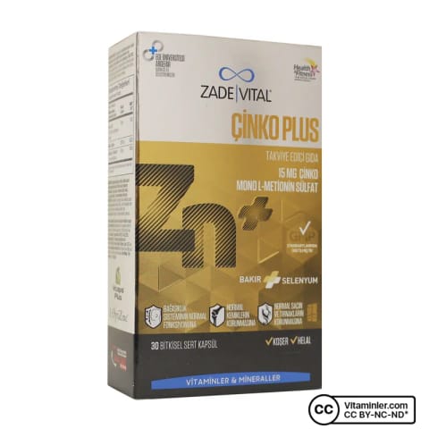 Zade Vital چینکو پلاس ۱۵ میلی‌گرم ۳۰ کپسول