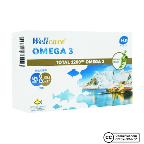 Wellcare 1200 Omega 3 30 کپسول