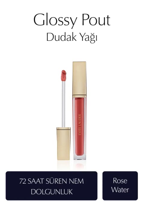 روغن لب Estee Lauder Glossy Pout - رنگ: Rose Water