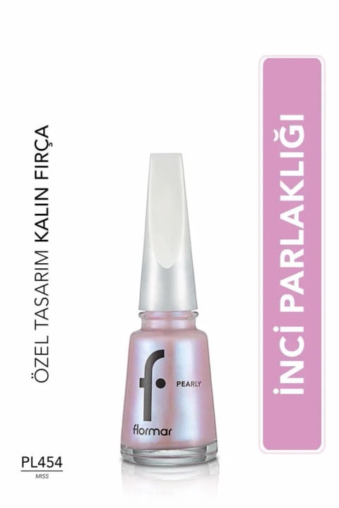Flormar نیمهشفاف و براق با پایانی صدفی Oje شماره PL454