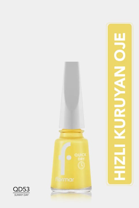 Flormar لاک ناخن خشک سریع Qne-53 روز آفتابی