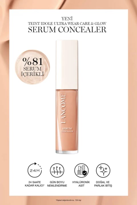 Lancome Teint Idole Ultra Wear Care & Glow کانسیلر سرم درخشان‌کننده 330...