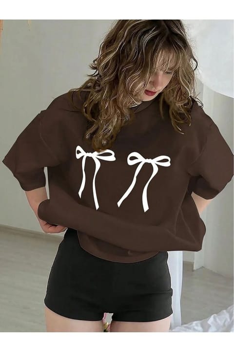 تی‌شرت چاپی طراحی دو روبان Unisex uyguntarz