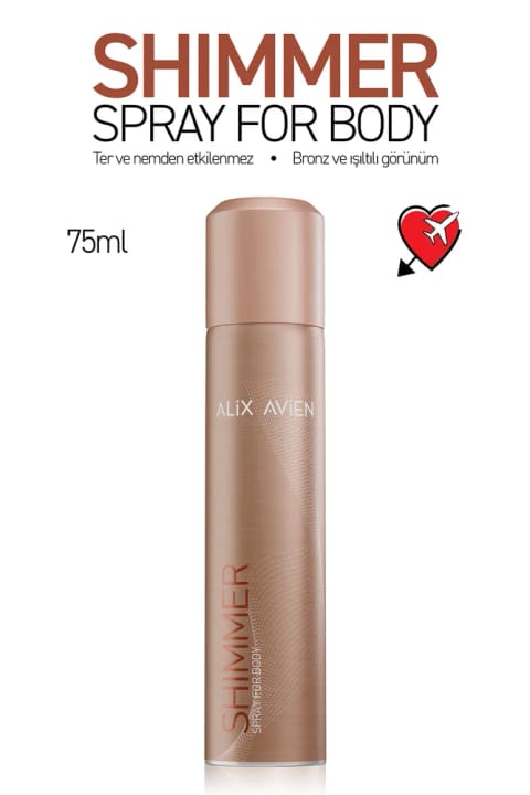 Alix Avien اسپری بدن براقکننده - Shimmer Spray For Body - 75 ml