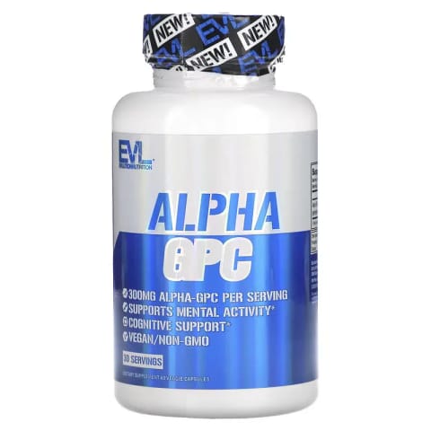 EVLution Nutrition Alpha GPC Brain Supports 60 Veggie Caps