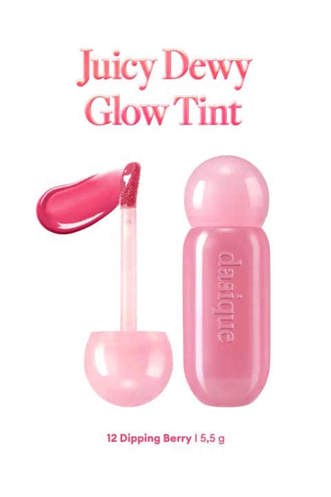 dasique تینت براق و مرطوبکننده با رنگی ملایم Juicy Dewy Glow — 12 Dipping Berry
