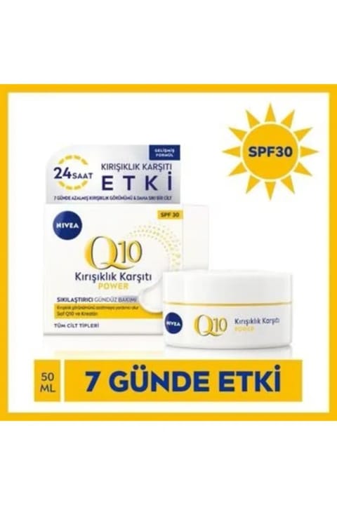 NIVEA Q10 Power ضد چین و چروک SPF 30 کرم مراقبت روزانه صورت ۵۰ میلیلیتر