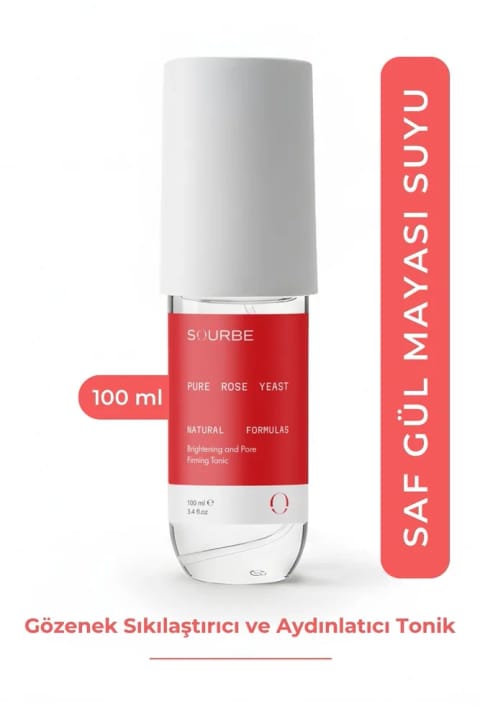 SOURBE Gül Mayası Suyu Aydınlatıcı ve Gözenek Sıkılaştırıcı Tonik 100ml