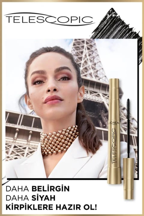 L'Oreal Paris Telescopic Gold ماسکارا - مشکی Dm