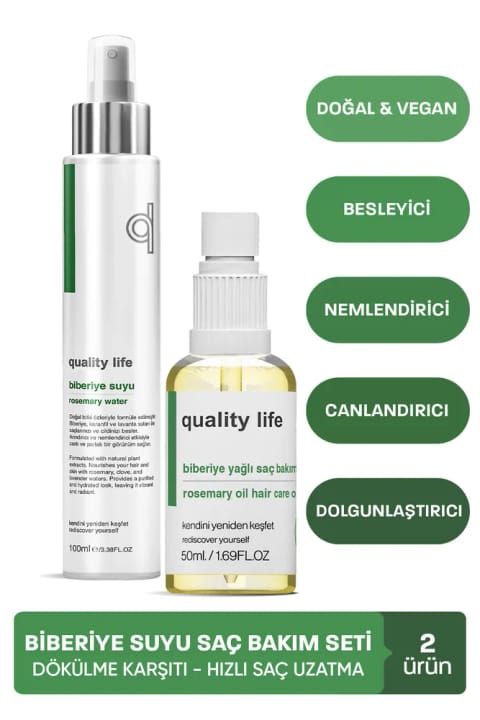 Quality Life ضد ریزش رزماری تونیک مو و پوست
