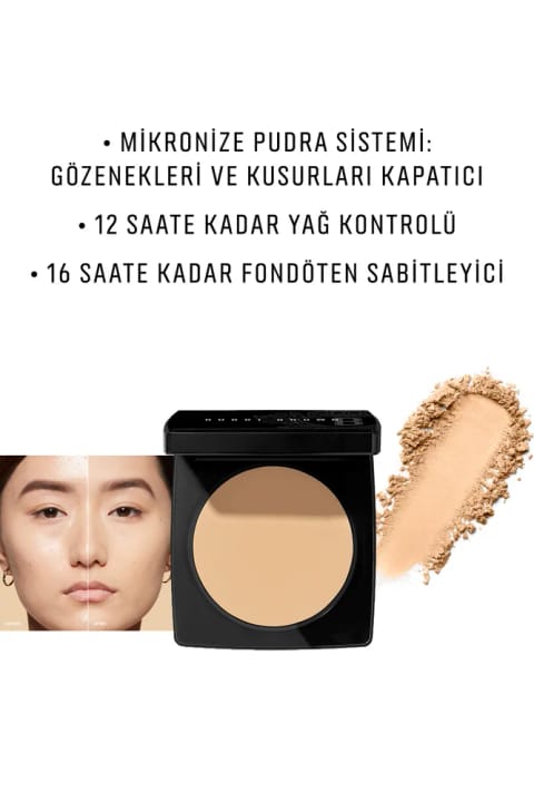 BOBBI BROWN پودر فشرده شییر فینیش - Soft Sand