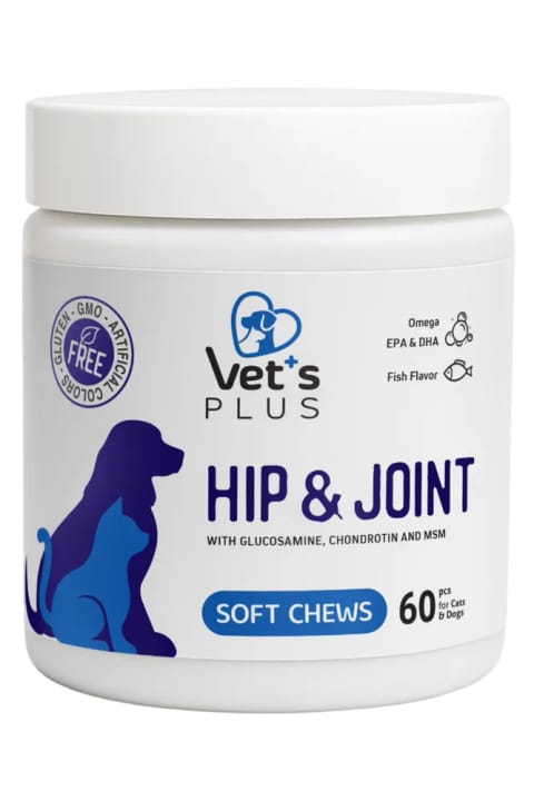 ویتز پلاس Hip&Joint جویدنی ۶۰ عددی (حفظ سلامت مفاصل و استخوان با کلاژن)