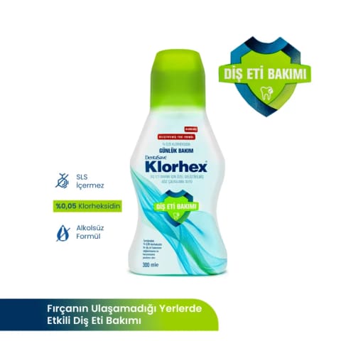 DentaSave Klorhex دهانشویه مراقبت روزانه ۳۰۰ میلیلیتر