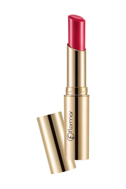 Flormar Deluxe Cashmere Lipstick Stylo مات قرمز تیره DC24