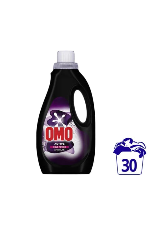Omo Active Cold Power مایع لباسشویی مخصوص لباسهای مشکی ۱۵۰۰ میلیلیتر