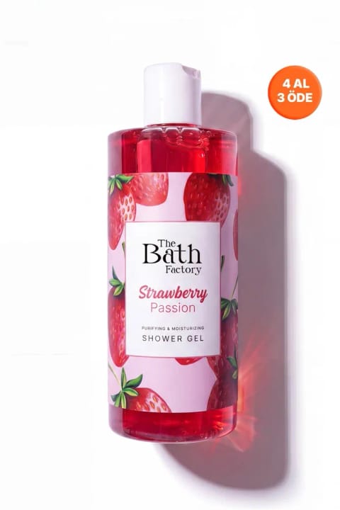 THE BATH FACTORY مرطوبکننده و مغذی دوش ژل توتفرنگی و علاقه ۴۰۰ میلیلیتر