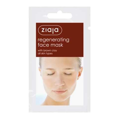Ziaja ماسک صورت ترمیمکننده با خاک رس قهوهای ۷ میلیلیتر (مناسب انواع پوست)