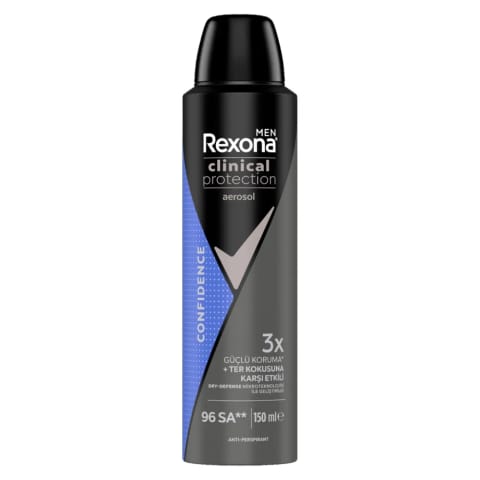Rexona Men Clinical Protection اسپری ضدتعریق مردانه Confidence 150 میلیلیتر