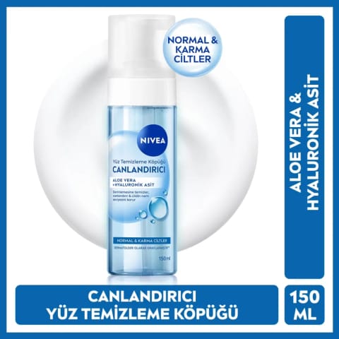 Nivea شوینده و فوم پاک‌کننده صورت ۱۵۰ میلی‌لیتر (پوست معمولی و مختلط)