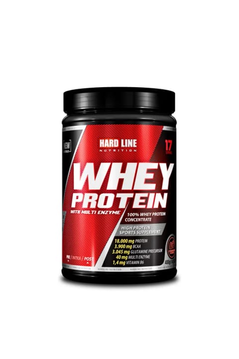Hardline Nutrition Whey Protein پودر پروتئین وی طعم توت‌فرنگی 400 گرم