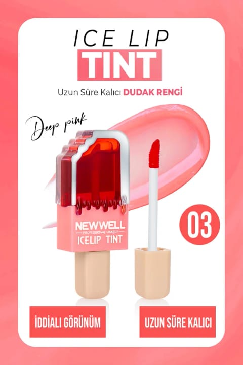 نیو ول Ice Lip Tint دیپ پینک ۰۳ ۶ میلی‌لیتر