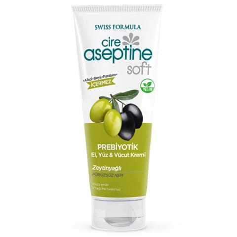 Cire Aseptine Soft کرم مرطوب‌کننده و نرم‌کننده با روغن زیتون و پروبیوتیک ۷۵ میلی‌لیتر