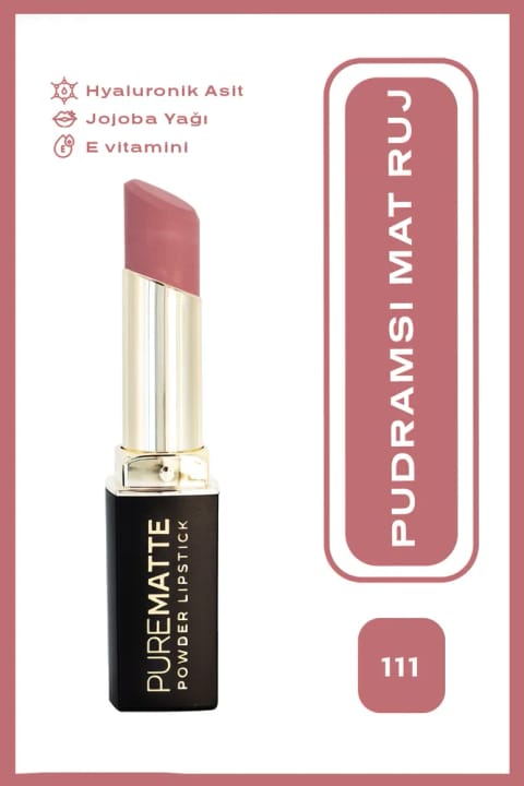 Golden Rose Pure Matte Powder Lipstick No:111 - رژ لب مات پودری